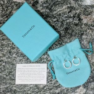 Authentic Tiffany Small 1837 Hoop Earrings